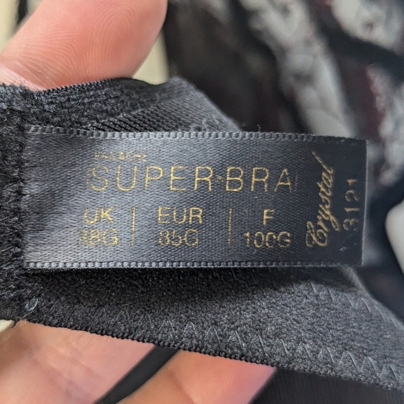 NWT ! PANACHE Superbra Bra With SWAROVSKI Components Size 38G UK = 38i US - Picture 7 of 8